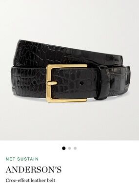 Anderson’s croc-effect leather belt